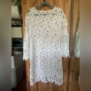 Lacy white coverup (size S)